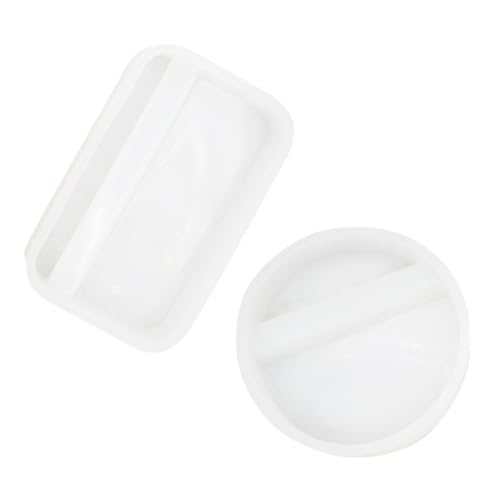 SEWACC 2 Stück Teiliges Silikonform für DIY Handy Ständer Langlebige Komfortable Epoxidharz Gießformen Rechteckig und Rund Leicht Tragbar für Kreative Telefonhalter Herstellung SEWACC 2 Stück Teiliges Silikonform für DIY Handy Ständer Langlebige Komfortable Epoxidharz Gießformen Rechteckig und Rund Leicht Tragbar für Kreative Telefonhalter Herstellung von SEWACC