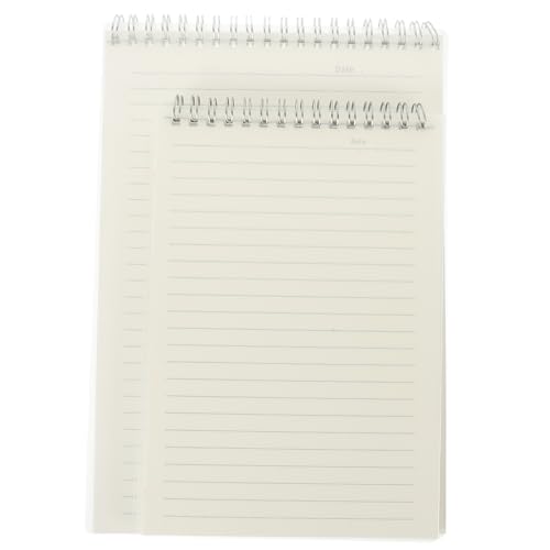 SEWACC 2 Stück Teiliges Spiralnotizbuch Liniert Dickes Hochwertiges Notizpad für Büro Schule Tagebuch Reise Kreatives Schreiben Praktische Papierqualität für Studenten und Jugendliche von SEWACC