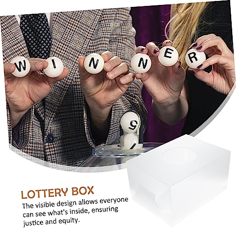 SEWACC 2 Stück Teiliges Transparentes Lotteriebox aus Robustem Faire und Transparente und Gewinnbox Vielseitig Einsetzbar als Spenden Vorschlags oder Fundraising Behälter SEWACC 2 Stück Teiliges Transparentes Lotteriebox aus Robustem Faire und Transparente und Gewinnbox Vielseitig Einsetzbar als Spenden Vorschlags oder Fundraising Behälter von SEWACC