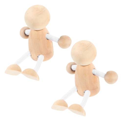 SEWACC 2 Stück Teiliges Unbemalte Holzpuppen zum Bemalen DIY Holzfiguren für Naturbelassene Holzspielzeuge Kreative Bastelideen für Pädagogisches und Dekoration SEWACC 2 Stück Teiliges Unbemalte Holzpuppen zum Bemalen DIY Holzfiguren für Naturbelassene Holzspielzeuge Kreative Bastelideen für Pädagogisches und Dekoration von SEWACC