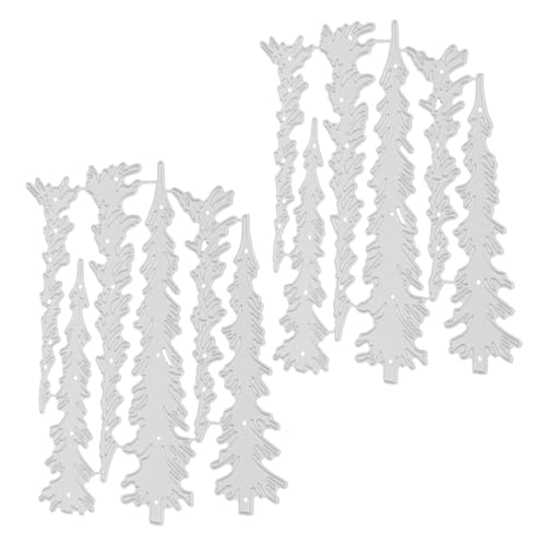 SEWACC 2 Stück Teiliges Weihnachtsbaum Stanzform aus Langlebigem Karbonstahl Präzise Metall Schneidwerkzeuge für DIY Scrapbooking Kartengestaltung und Vielseitige Bastelprojekte zu SEWACC 2 Stück Teiliges Weihnachtsbaum Stanzform aus Langlebigem Karbonstahl Präzise Metall Schneidwerkzeuge für DIY Scrapbooking Kartengestaltung und Vielseitige Bastelprojekte zu von SEWACC
