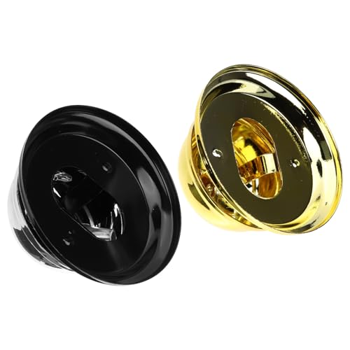 SEWACC 2 Stück Tischglocke Metall Serviceglocke mit Klarem Klang für Restaurant Hotel Bar Schule Vielseitige Spiel Rufglocke Robust Langlebig Dekorativ von SEWACC