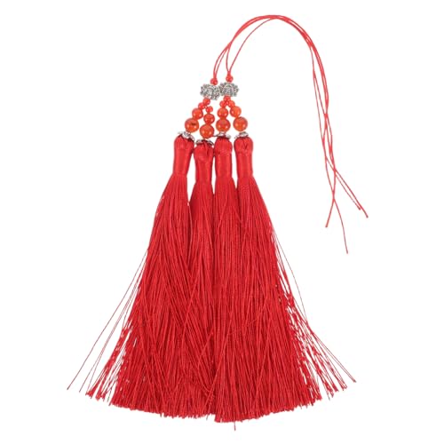 SEWACC 2 Stück Traditionelle Chinesische Taichi Quasten Rote Langlebige Polyesteranhänger Vielseitig für Taichi Kampfkunst Dekoration Einfach zu Befestigen Farbbeständig und Robust SEWACC 2 Stück Traditionelle Chinesische Taichi Quasten Rote Langlebige Polyesteranhänger Vielseitig für Taichi Kampfkunst Dekoration Einfach zu Befestigen Farbbeständig und Robust von SEWACC
