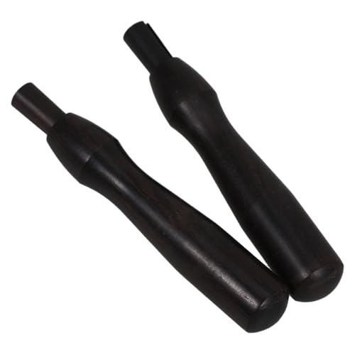 SEWACC 2 Stück Tragbare Holz Filznadelgriffe Sandelholz Ergonomische DIY Werkzeuge für Wolleverarbeitung und Handarbeiten Austauschbare Stanznadelhalter für Basteln von SEWACC