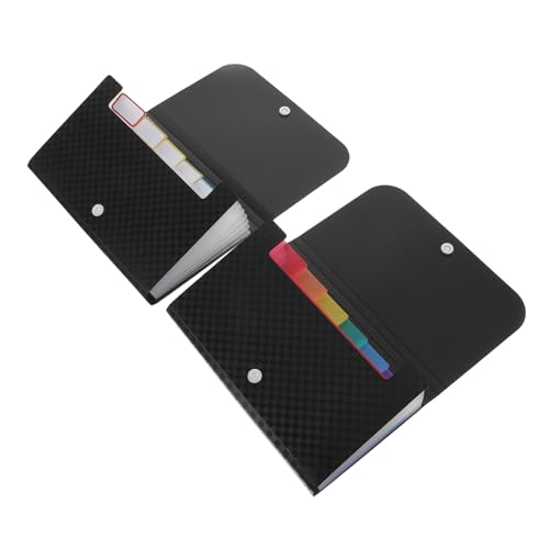 SEWACC 2 Stück Tragbarer Fächermappe Lagig mit Fächern PP Material Verschleißfest für Dokumente Quittungen Kleine Dateien für Büro und Zuhause SEWACC 2 Stück Tragbarer Fächermappe Lagig mit Fächern PP Material Verschleißfest für Dokumente Quittungen Kleine Dateien für Büro und Zuhause von SEWACC
