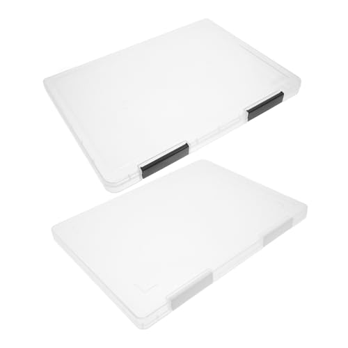 SEWACC 2 Stück Transparente Dokumentenbox aus Robustem Großer Stauraum für Papier Projektmappen Prüfungsunterlagen Vielseitiger Organizer für Büro Schule und Zuhause Tragbar mit SEWACC 2 Stück Transparente Dokumentenbox aus Robustem Großer Stauraum für Papier Projektmappen Prüfungsunterlagen Vielseitiger Organizer für Büro Schule und Zuhause Tragbar mit von SEWACC