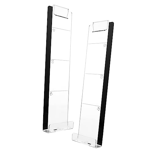 SEWACC 2 Stück Transparente Memo Boards Praktische Nachrichtentafeln Handyhalter für Computer Monitore für Büro und Zuhause von SEWACC