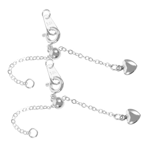 SEWACC 2 Stück Verstellbare Verlängerungskette für Schmuckherstellung Armbänder und Hochwertige Kupferkette für Diy Schmuckstücke SEWACC 2 Stück Verstellbare Verlängerungskette für Schmuckherstellung Armbänder und Hochwertige Kupferkette für Diy Schmuckstücke von SEWACC