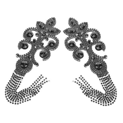 SEWACC 2 Stück Vintage Bead Schulterverzierungen für Bekleidung Vielseitige Accessoires für Besondere Anlässe und Stilvolle Outfits SEWACC 2 Stück Vintage Bead Schulterverzierungen für Bekleidung Vielseitige Accessoires für Besondere Anlässe und Stilvolle Outfits von SEWACC