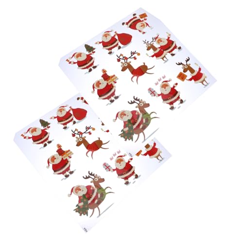 SEWACC 2 Stück Weihnachts Aufbügel Patches Diy Wärmetransfer Applikationen für Kleidung Shirts Taschen und Mehr Festliche Designs für Weihnachten SEWACC 2 Stück Weihnachts Aufbügel Patches Diy Wärmetransfer Applikationen für Kleidung Shirts Taschen und Mehr Festliche Designs für Weihnachten von SEWACC
