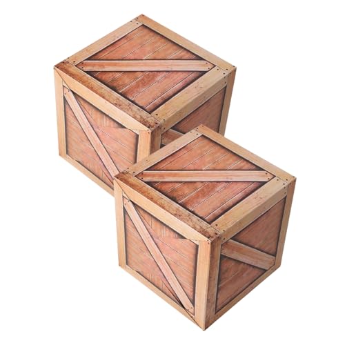 SEWACC 2 Stück Western Cowboy Party Dekoration Realistische Holzboxen Western Party Supplies SEWACC 2 Stück Western Cowboy Party Dekoration Realistische Holzboxen Western Party Supplies von SEWACC