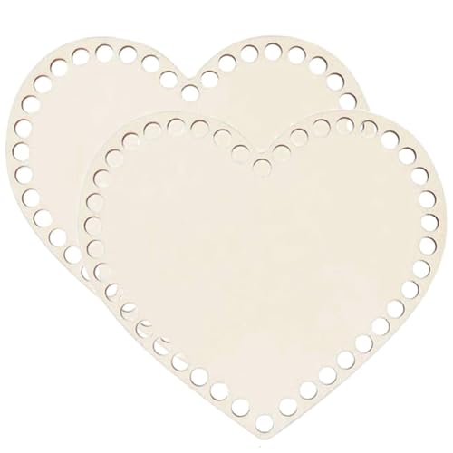 SEWACC 2 Stücke Basis Herz Basis Weben Taschen Liefert Häkeln Geldbörse Böden Holzboden Blanko DIY Runde Tasche Stricken Hohl Machen Für Handwerk Valentinstag Formbrett SEWACC 2 Stücke Basis Herz Basis Weben Taschen Liefert Häkeln Geldbörse Böden Holzboden Blanko DIY Runde Tasche Stricken Hohl Machen Für Handwerk Valentinstag Formbrett von SEWACC