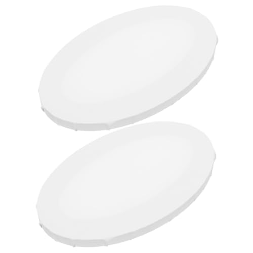 SEWACC 2 Stücke Teiliges Ovales Malpanel aus Acryl Grundierte für Acryl und Ölfarben Dekoratives Zeichenbrett Kreative Malfläche für Schüler und Hobbykünstler von SEWACC