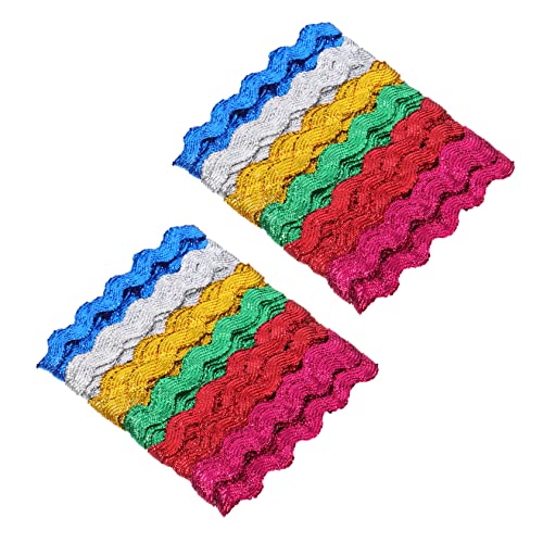 SEWACC 2 Stücke Wellenrand Geschenkband für Partydekoration Bunte Wellenkante für Verpackung und Diy Handwerk SEWACC 2 Stücke Wellenrand Geschenkband für Partydekoration Bunte Wellenkante für Verpackung und Diy Handwerk von SEWACC