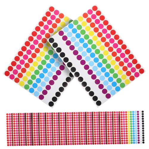 SEWACC 20 Blatt Klebepunkte Selbstklebende Farbige Markierungsaufkleber für DIY Scrapbooking Büro Klassifizierung Aufbewahrung Etiketten Ablösbar und Vielseitig für Zuhause und Schule SEWACC 20 Blatt Klebepunkte Selbstklebende Farbige Markierungsaufkleber für DIY Scrapbooking Büro Klassifizierung Aufbewahrung Etiketten Ablösbar und Vielseitig für Zuhause und Schule von SEWACC