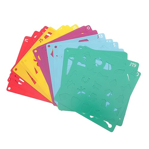 SEWACC 20 Blatt Geometrisches Schablonen-set Zum Zeichnen Wiederverwendbare Malvorlagen Für Bastel- -zubehör SEWACC 20 Blatt Geometrisches Schablonen-set Zum Zeichnen Wiederverwendbare Malvorlagen Für Bastel- -zubehör von SEWACC