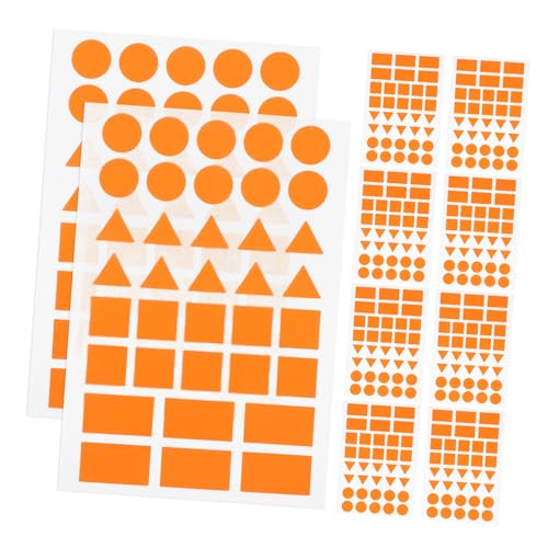 SEWACC 20 Blatt Selbstklebende Etiketten Form von Dreiecken Quadraten Rechtecken und Kreisen für Effiziente Organisation und Kreative Projekte von SEWACC