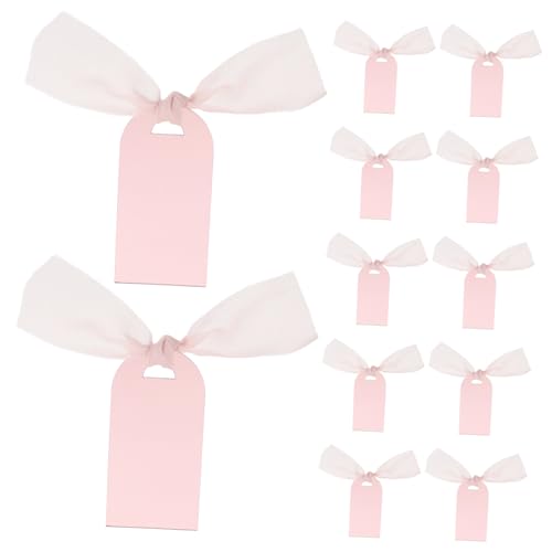 SEWACC 20 Sätze Acryl Sitzkarten mit Band Elegante Leere Reservierungsschilder Bogenform für Hochzeiten Partys und Robustes Material und Einfache Anbringung von SEWACC