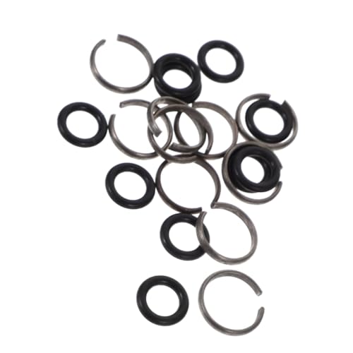 SEWACC 20 Sätze Teiliges Schraubenschlüssel Sicherungsringe mit O ring Langlebige Reibringe aus Eisen und Gummi Einfache Montage für Schlagschrauber wartung und Vielseitige von SEWACC