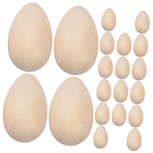 SEWACC 20 Stück Bemaltes Holzspielzeug Groß Eier Basteln Ornament Bemalbare Eier Party Schmücken Kind Gesprenkelt Geformt Pastell Leer Szene Künstliche Eier Frühling Lackierbar Hölzern SEWACC 20 Stück Bemaltes Holzspielzeug Groß Eier Basteln Ornament Bemalbare Eier Party Schmücken Kind Gesprenkelt Geformt Pastell Leer Szene Künstliche Eier Frühling Lackierbar Hölzern von SEWACC