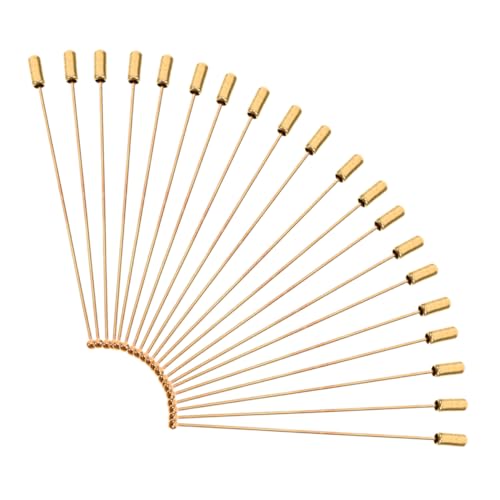 SEWACC 20 Stück Broschen Pins Metall Lange Nadel für Handarbeiten Anstecknadel mit Stopper für Schals und Kreative Projekte Sicherer Halt für Ihr Outfit SEWACC 20 Stück Broschen Pins Metall Lange Nadel für Handarbeiten Anstecknadel mit Stopper für Schals und Kreative Projekte Sicherer Halt für Ihr Outfit von SEWACC