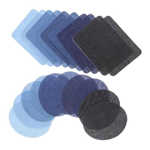 SEWACC 20 Stück Bügelflicken Denim mit Starker Haftung Rechteckige und Ovale Aufnäher zum Aufbügeln Individuell Zuschneidbar Bestickte Jeans-patches für Ellenbogen Knie Kleidung Reparatur SEWACC 20 Stück Bügelflicken Denim mit Starker Haftung Rechteckige und Ovale Aufnäher zum Aufbügeln Individuell Zuschneidbar Bestickte Jeans-patches für Ellenbogen Knie Kleidung Reparatur von SEWACC