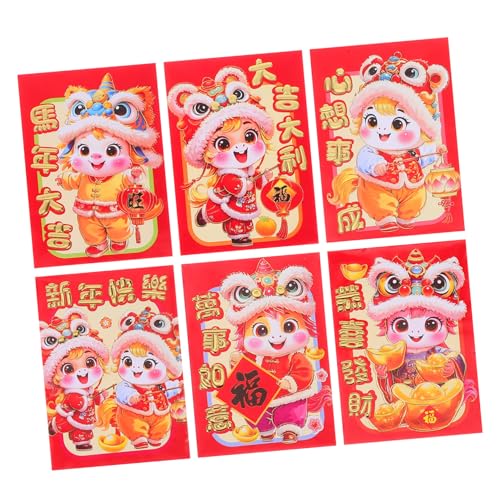 SEWACC 20 Stück Cartoon-rotes Paket rote pakete Frühling Festival Red Envelope roter Umschlag Frühlingsfest Party Geldbeutel Frühlingsfest Geldpakete Papier SEWACC 20 Stück Cartoon-rotes Paket rote pakete Frühling Festival Red Envelope roter Umschlag Frühlingsfest Party Geldbeutel Frühlingsfest Geldpakete Papier von SEWACC