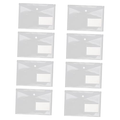 SEWACC 20 Stück Dokumenten Organizer Teilig Transparente Dateiablage mit Druckknopf für Büro Schule und Zuhause Robustes Material Große Kapazität Leicht und Tragbar von SEWACC