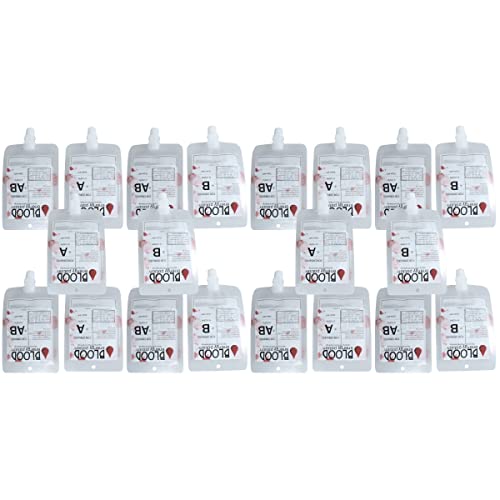 SEWACC 20 Stück Halloween- Blut- Infusionsbeutel: 150 Ml Party- Getränkebecher Wiederverwendbarer Trinkbeutel für Halloween- Vampir- Krankenhauskrankenschwester Abschlussdekoration SEWACC 20 Stück Halloween- Blut- Infusionsbeutel: 150 Ml Party- Getränkebecher Wiederverwendbarer Trinkbeutel für Halloween- Vampir- Krankenhauskrankenschwester Abschlussdekoration von SEWACC