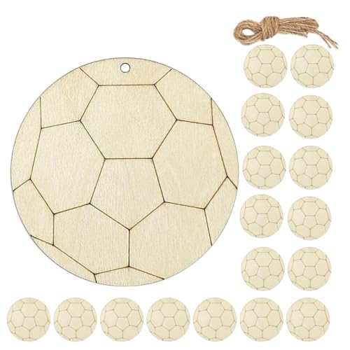 SEWACC 20 Stück Holz-Fußball-Ausschnitte Zum Basteln Unlackiertes Holz Sport-Themen-Ausschnitt Leere Holz-Fußball-Form Holz-Hängescheiben-Ornamente Für Diy-Bastelarbeiten SEWACC 20 Stück Holz-Fußball-Ausschnitte Zum Basteln Unlackiertes Holz Sport-Themen-Ausschnitt Leere Holz-Fußball-Form Holz-Hängescheiben-Ornamente Für Diy-Bastelarbeiten von SEWACC