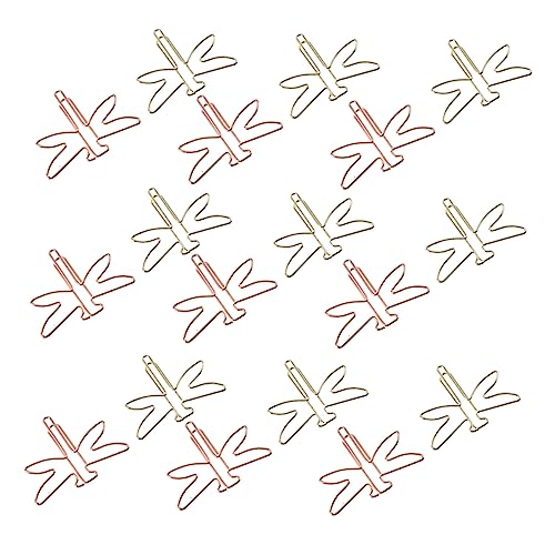 SEWACC 20 Stück Kreative Büroklammern Insektenform Roségoldene Libelle Dekorative Dokumentenklammern für Büro Zuhause Vielseitig Einsetzbar SEWACC 20 Stück Kreative Büroklammern Insektenform Roségoldene Libelle Dekorative Dokumentenklammern für Büro Zuhause Vielseitig Einsetzbar von SEWACC
