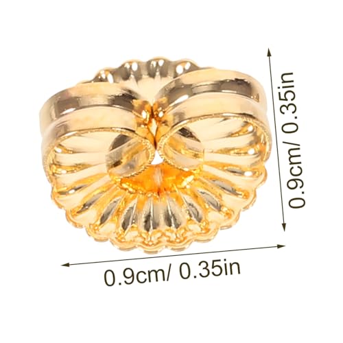 SEWACC 20 Stück Kupfer Ohrstecker Verschluss Allergiefreie Ohrring Stopper mit Dekorativen Chrysanthemenform Robust und Langlebig Geeignet für Schwere Ohrringe und DIY Schmuckherstellung von SEWACC