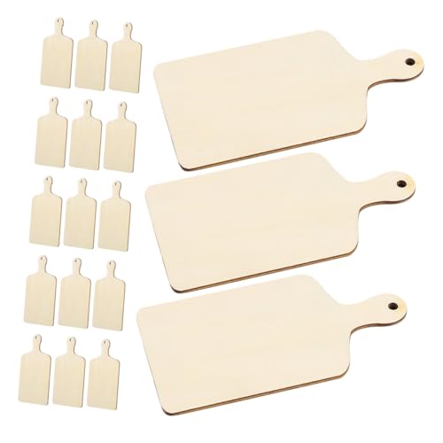 SEWACC 20 Stück Mini Holz Schneidebretter Unbehandelte Diy Bastelplatten für Kreative Lernprojekte und Künstlerische Fähigkeiten von SEWACC