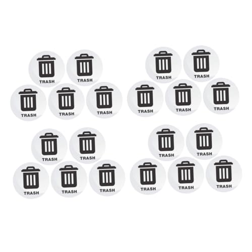 SEWACC 20 Stück Mülltonnen Aufkleber Wasserfeste Reißfeste Recycling Sticker Selbstklebende Etiketten für Müllbehälter Wetterbeständig Geeignet für Haushalt Büro Schule Hotel und SEWACC 20 Stück Mülltonnen Aufkleber Wasserfeste Reißfeste Recycling Sticker Selbstklebende Etiketten für Müllbehälter Wetterbeständig Geeignet für Haushalt Büro Schule Hotel und von SEWACC