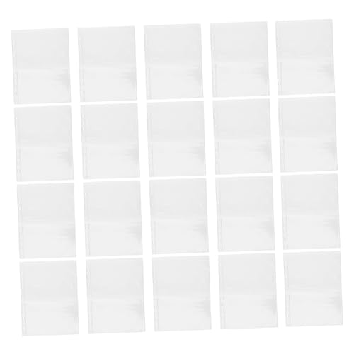 SEWACC 20 Stück PVC Ablagesystem für Notizbuch Ordner Bürobedarf und Schule zur Sicheren Aufbewahrung von und Dokumenten von SEWACC