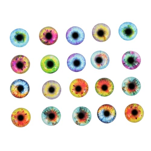 SEWACC 20 Stück Runde Glass Cabochons Dekorative Patches für DIY Schmuckherstellung Vielseitige Schmuckanhänger und Bastelzubehör für Halsketten Ohrringe Ringe SEWACC 20 Stück Runde Glass Cabochons Dekorative Patches für DIY Schmuckherstellung Vielseitige Schmuckanhänger und Bastelzubehör für Halsketten Ohrringe Ringe von SEWACC