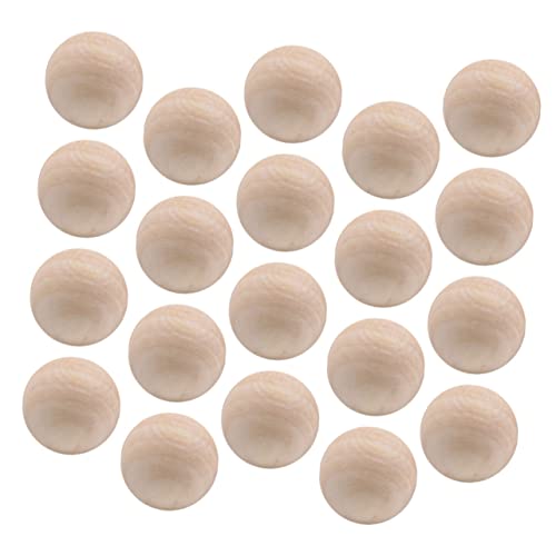 SEWACC 20 Stück Runde Holzkugeln ohne Bohrung Lotus Holz für DIY Bastelprojekte Malen und Schnitzen Naturfarbe für Schmuckherstellung und Dekoration SEWACC 20 Stück Runde Holzkugeln ohne Bohrung Lotus Holz für DIY Bastelprojekte Malen und Schnitzen Naturfarbe für Schmuckherstellung und Dekoration von SEWACC