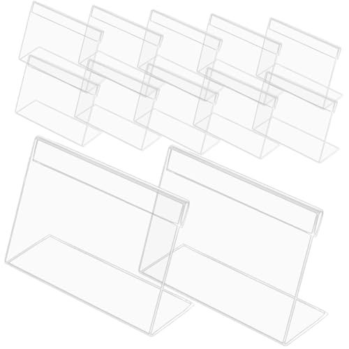 SEWACC 20 Stück Teiliges Acryl Tischschild Transparenter Förmiger Preisschildhalter Kratzfest Vielseitig für Hochzeiten Partys und Tischnummern Blanko Display Ständer SEWACC 20 Stück Teiliges Acryl Tischschild Transparenter Förmiger Preisschildhalter Kratzfest Vielseitig für Hochzeiten Partys und Tischnummern Blanko Display Ständer von SEWACC