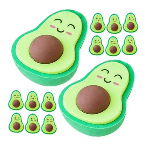 SEWACC 20 Stück Teiliges Avocado Radiergummi Lustige Cartoon Radiergummis Multifunktional als Schüler Bürobedarf Radierbar Allen Papiersorten Gemischte Designs SEWACC 20 Stück Teiliges Avocado Radiergummi Lustige Cartoon Radiergummis Multifunktional als Schüler Bürobedarf Radierbar Allen Papiersorten Gemischte Designs von SEWACC