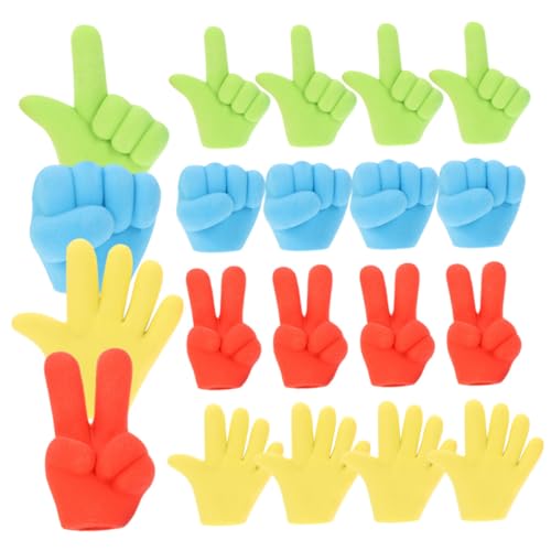 SEWACC 20 Stück Teiliges Bunte Finger radiergummis Kreative Modellier radierer für Schüler Praktische Bleistiftradierer mit Lustigem Design zum Zeichnen und Schreiben im Schulalltag von SEWACC