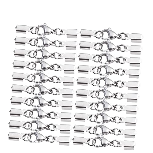 SEWACC 20 Stück Teiliges DIY Schmuckset mit Lobster Clips Robuste Verschlüsse für Armbänder und Mehr für Schmuckherstellung und Reparatur Langlebige Karabinerverschlüsse Silber SEWACC 20 Stück Teiliges DIY Schmuckset mit Lobster Clips Robuste Verschlüsse für Armbänder und Mehr für Schmuckherstellung und Reparatur Langlebige Karabinerverschlüsse Silber von SEWACC