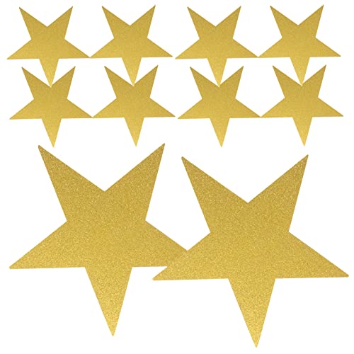 SEWACC 20 Stück Teiliges Goldene Papiersterne Glitzernde Wanddekoration für Klassenzimmer Pinnwand Handgeschnittene DIY Bastelmaterialien für Schulwände und Kinderzimmer SEWACC 20 Stück Teiliges Goldene Papiersterne Glitzernde Wanddekoration für Klassenzimmer Pinnwand Handgeschnittene DIY Bastelmaterialien für Schulwände und Kinderzimmer von SEWACC