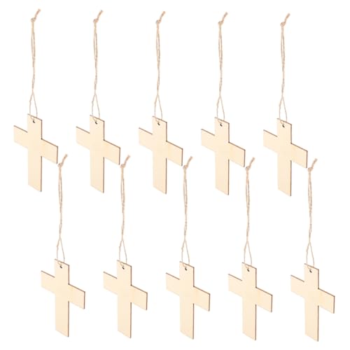 SEWACC 20 Stück Teiliges Holzkreuze mit Löchern und Kordeln DIY Holzanhänger zum Bemalen und Basteln Vielseitige Hängende Holzornamente für Kirchen und Wohnraumdekoration für Hochzeit SEWACC 20 Stück Teiliges Holzkreuze mit Löchern und Kordeln DIY Holzanhänger zum Bemalen und Basteln Vielseitige Hängende Holzornamente für Kirchen und Wohnraumdekoration für Hochzeit von SEWACC