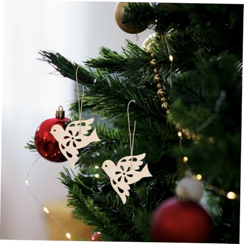 SEWACC 20 Stück Teiliges Holzornament Friedenstaube Naturbelassene Holzscheiben zum Bemalen Leichte DIY Bastelstücke als Weihnachtsbaumschmuck und Wohnaccessoire Vielseitig Einsetzbar SEWACC 20 Stück Teiliges Holzornament Friedenstaube Naturbelassene Holzscheiben zum Bemalen Leichte DIY Bastelstücke als Weihnachtsbaumschmuck und Wohnaccessoire Vielseitig Einsetzbar von SEWACC