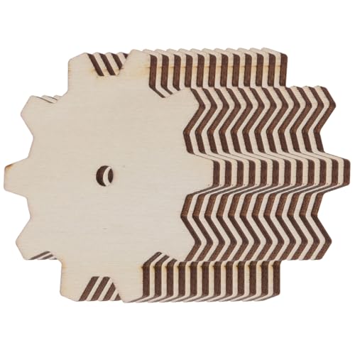 SEWACC 20 Stück Teiliges Holzscheiben Zahnräder Unbehandelt Stabile Holzplatten für Diy Basteln Malen Natürliche Holzfarbe Handwerk Zubehör SEWACC 20 Stück Teiliges Holzscheiben Zahnräder Unbehandelt Stabile Holzplatten für Diy Basteln Malen Natürliche Holzfarbe Handwerk Zubehör von SEWACC
