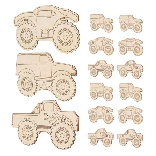 SEWACC 20 Stück Teiliges Kleine Holzfiguren zum Bemalen Holzstücke für Kinderhandwerk Unbehandelte Holzscheiben für DIY Dekoration Kreativer und Bastelprojekte von SEWACC