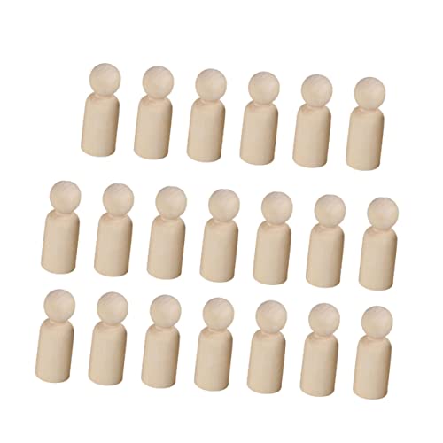 SEWACC 20 Stück Teiliges Kleine Unvollendete Holzpuppen Männliche Form Naturbelassen Diy Bastelset für Bemalbare Holzkörper Umweltfreundlich Glatt Geschliffen für Kinderhandwerk und SEWACC 20 Stück Teiliges Kleine Unvollendete Holzpuppen Männliche Form Naturbelassen Diy Bastelset für Bemalbare Holzkörper Umweltfreundlich Glatt Geschliffen für Kinderhandwerk und von SEWACC