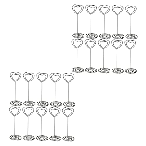 SEWACC 20 Stück Teiliges Kreative Tischkartenhalter Multifunktionale Clips für Notizen Fotos und Visitenkarten Silberfarben für Küche Esszimmer und Veranstaltungen SEWACC 20 Stück Teiliges Kreative Tischkartenhalter Multifunktionale Clips für Notizen Fotos und Visitenkarten Silberfarben für Küche Esszimmer und Veranstaltungen von SEWACC