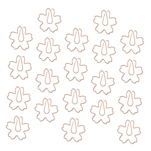 SEWACC 20 Stück Teiliges Lesezeichen Clip aus Edelstahl Roségoldene Kirschblüten Büroklammern Kreative Notizhalter für Büroordner Fotos Dokumente Dekorative Papierclips für Home Office SEWACC 20 Stück Teiliges Lesezeichen Clip aus Edelstahl Roségoldene Kirschblüten Büroklammern Kreative Notizhalter für Büroordner Fotos Dokumente Dekorative Papierclips für Home Office von SEWACC
