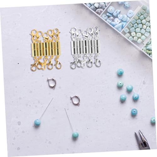 SEWACC 20 Stück Teiliges Magnetische Schmuckverschlüsse DIY Runde Magnetknöpfe für Armbänder Halsketten Verbindungselemente Vielseitig Einsetzbar für Schmuckherstellung und Reparatur von SEWACC